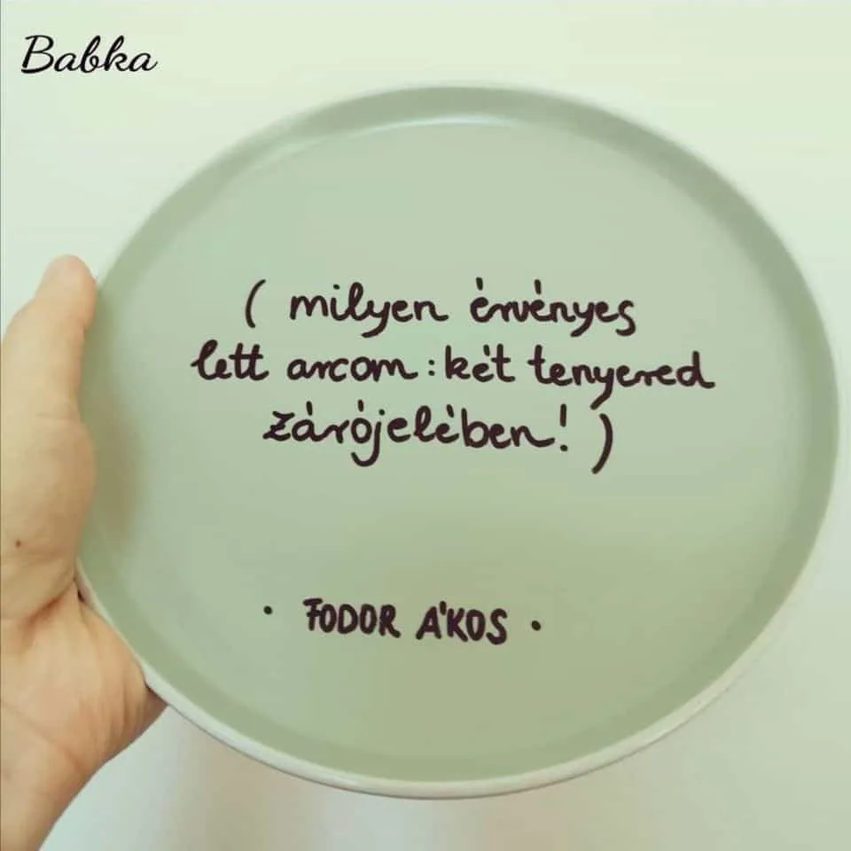 Fodor Ákos tányér