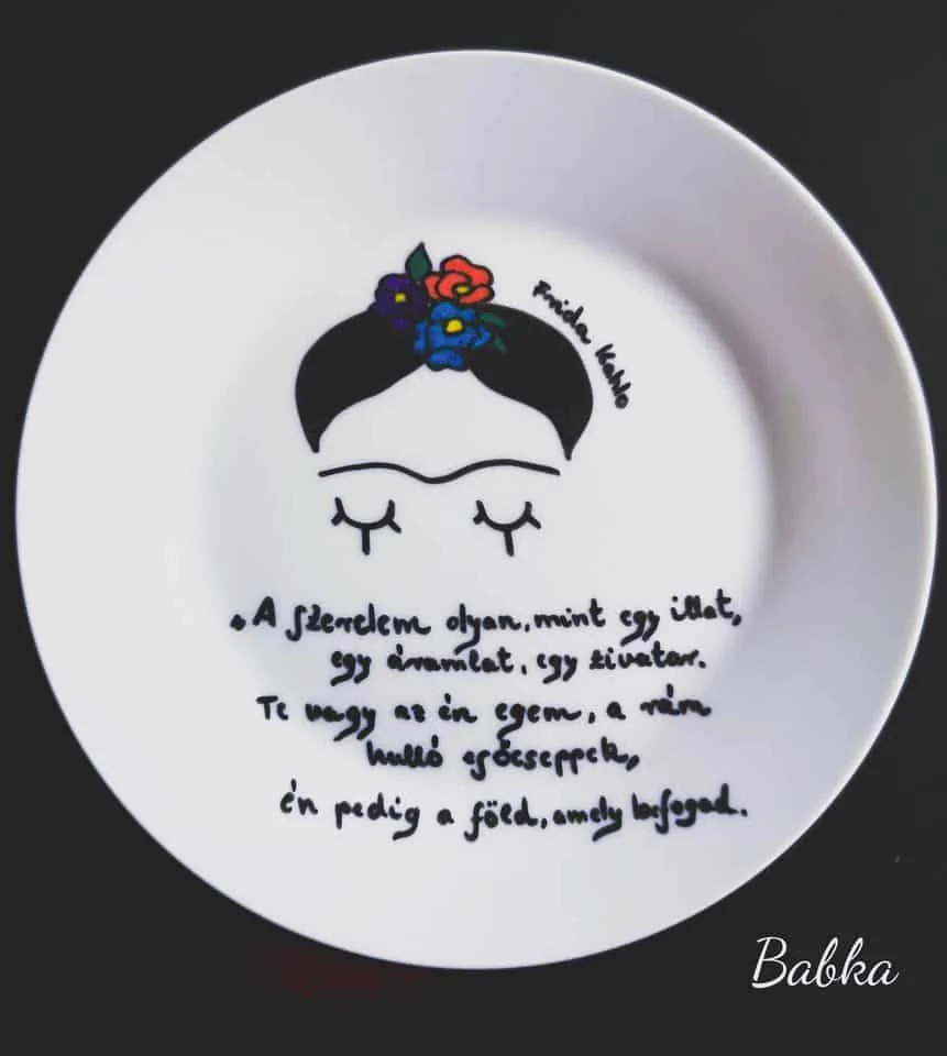 Desszertes Frida tányérka