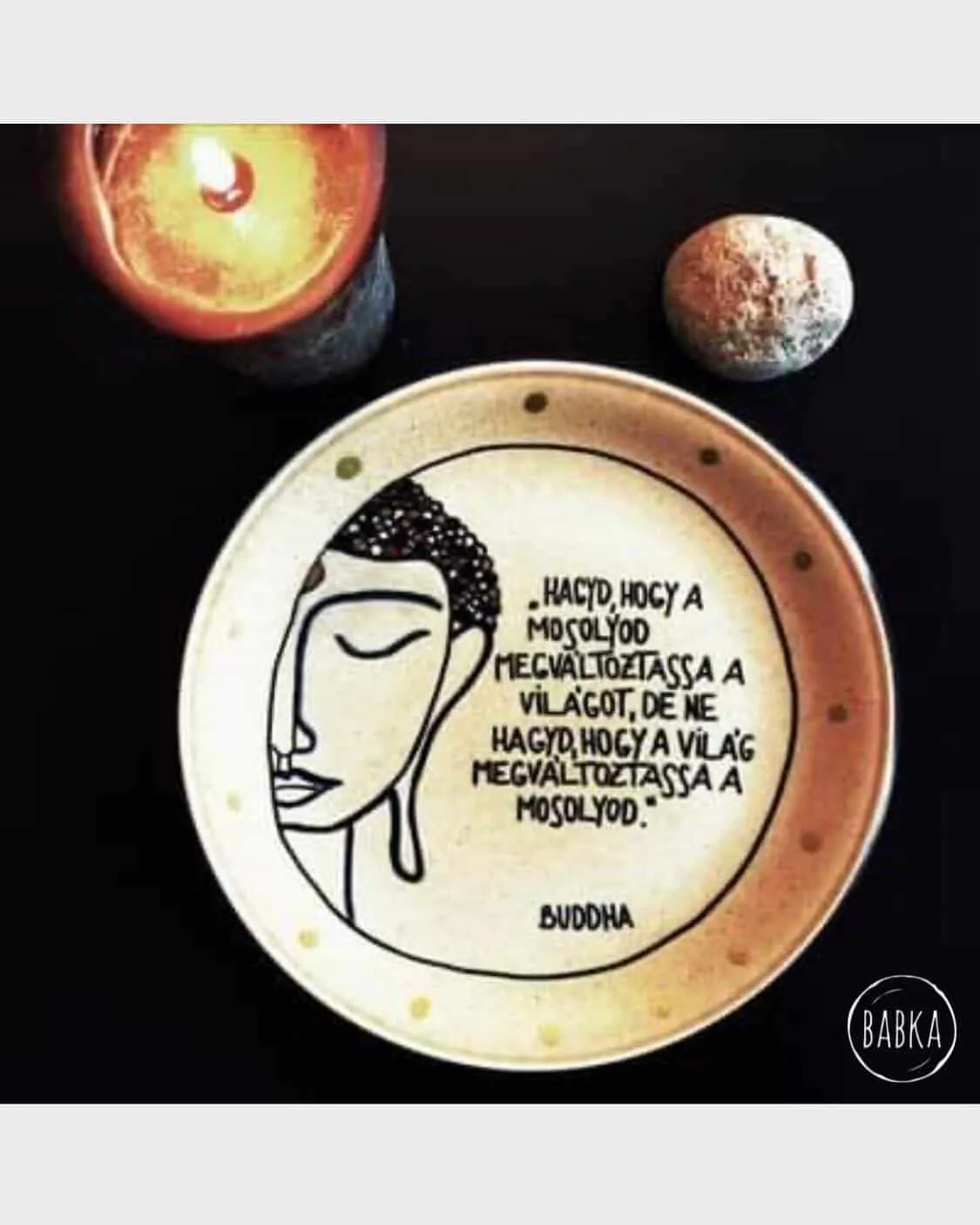 Buddha tányér