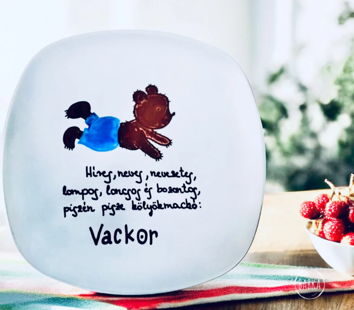 Vackor tányér