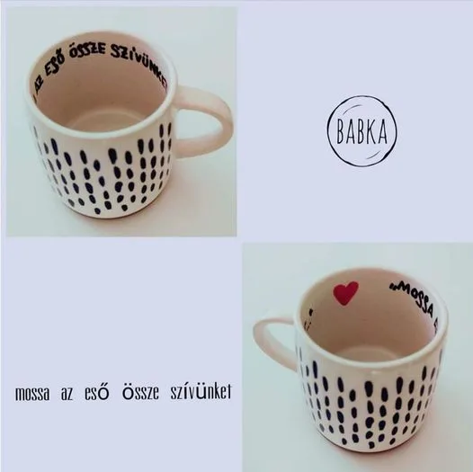 Bájoló bögre - Mossa az eső