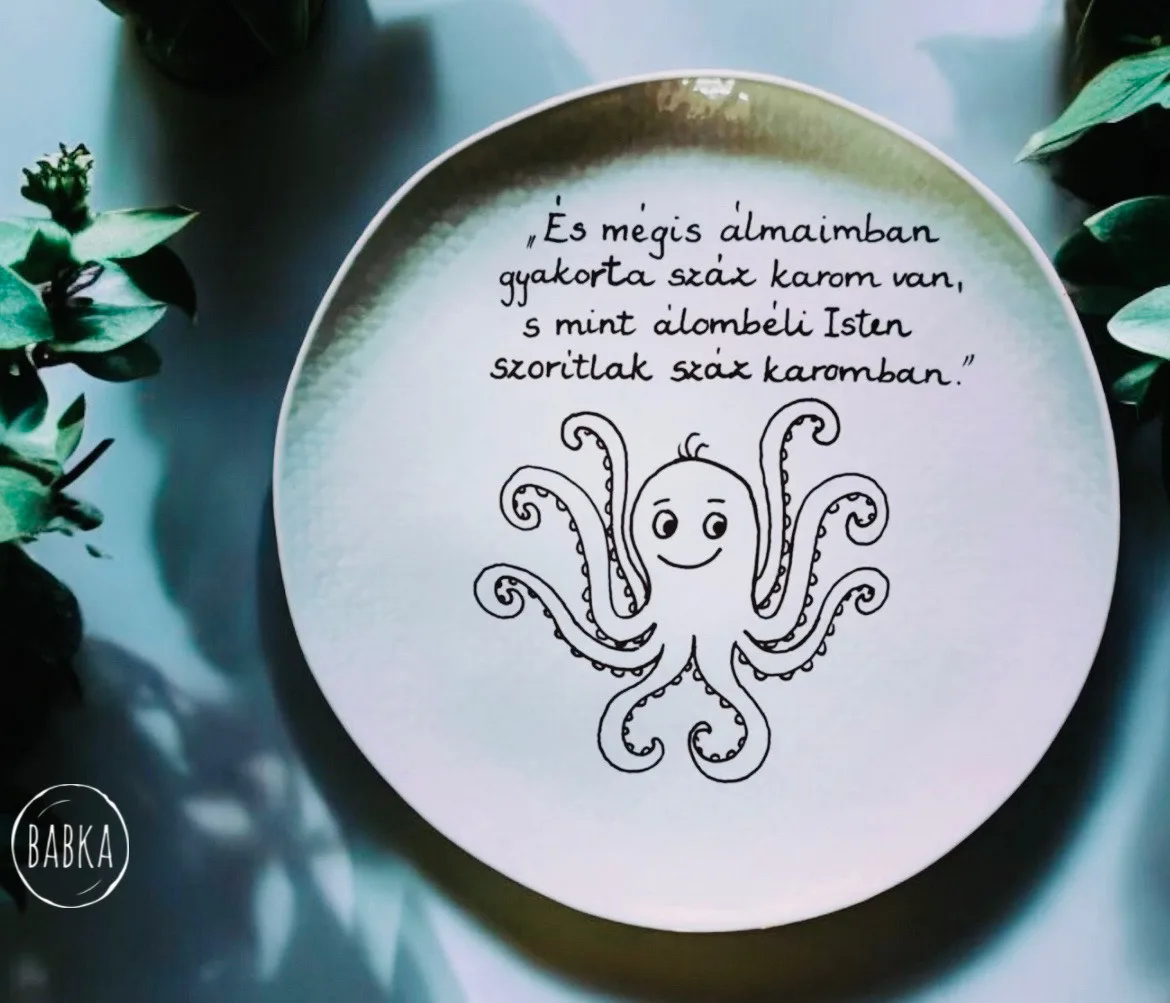 Radnóti Miklós tányér