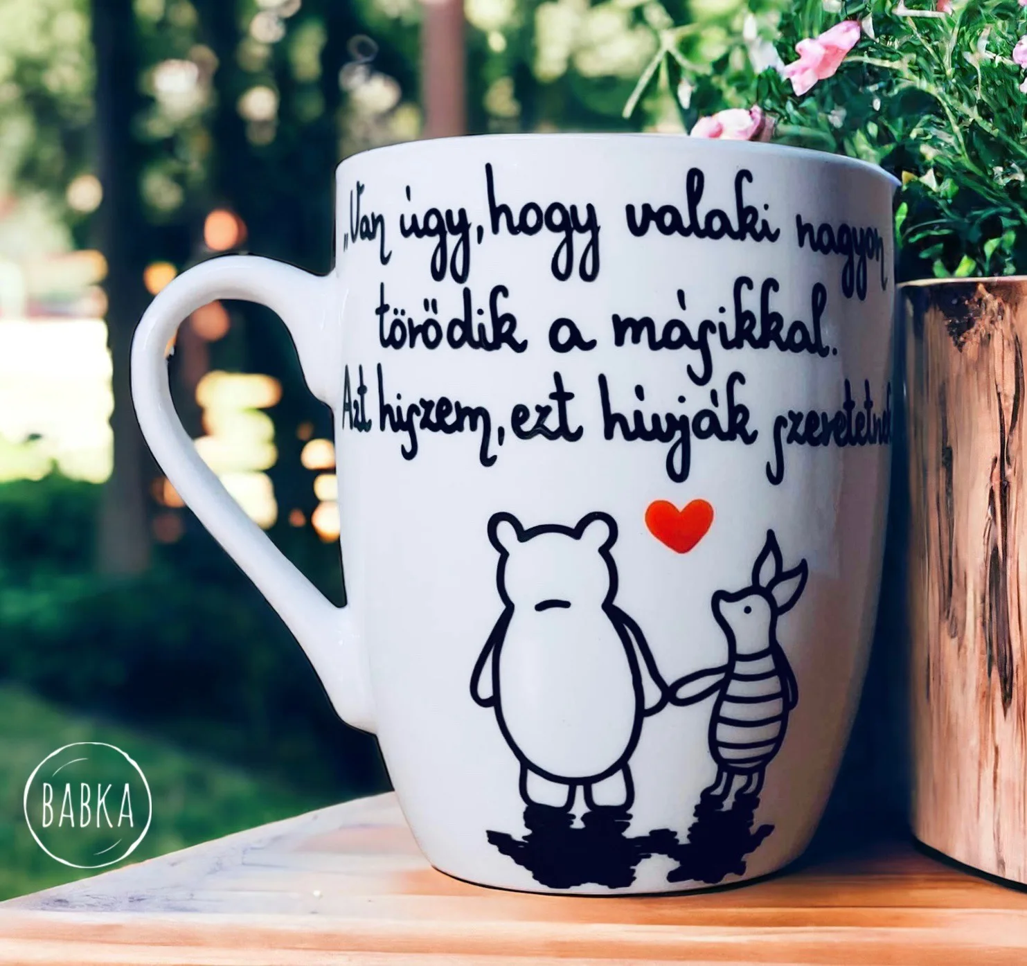 Micimackó bögre - szeretet