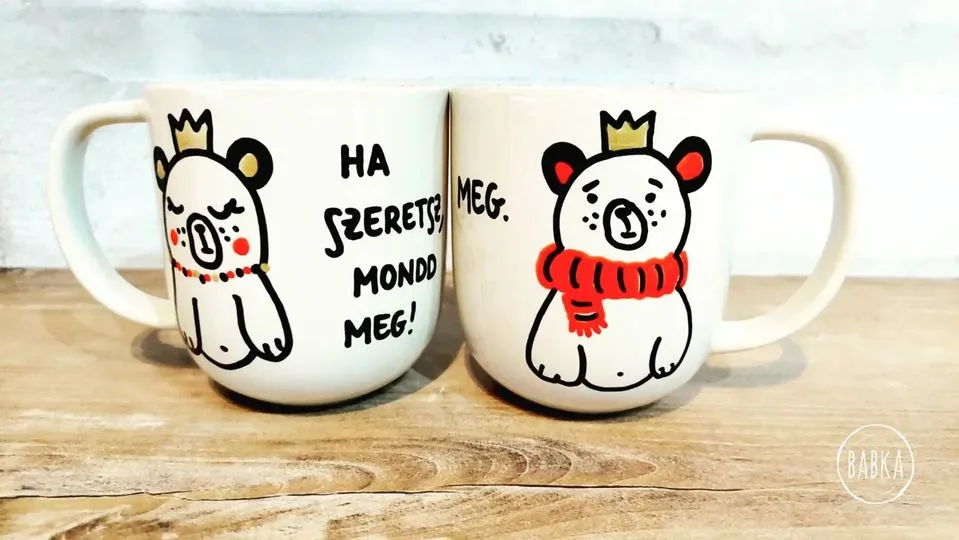 Maciszerelem bögre