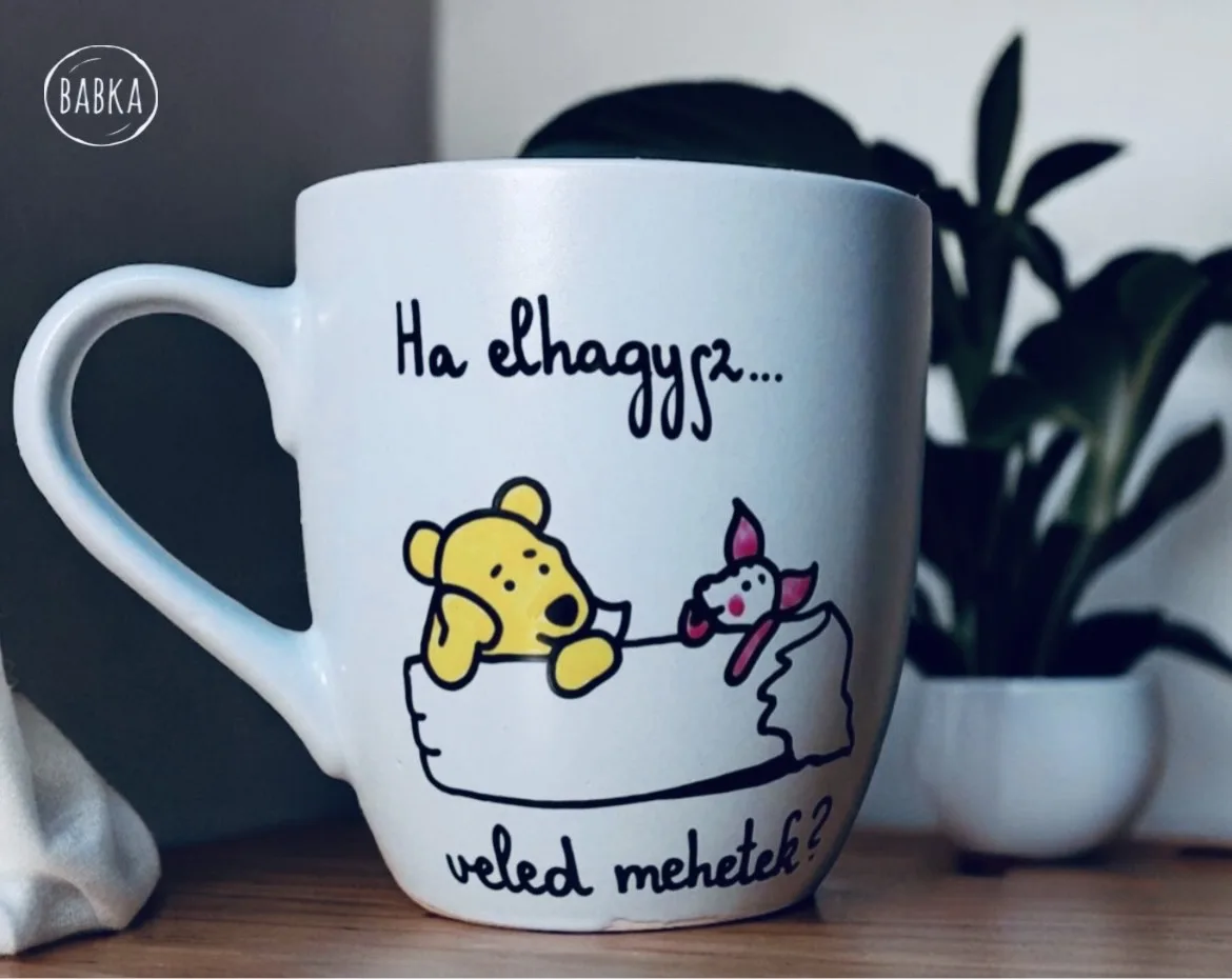 Micimackó kávés bögre