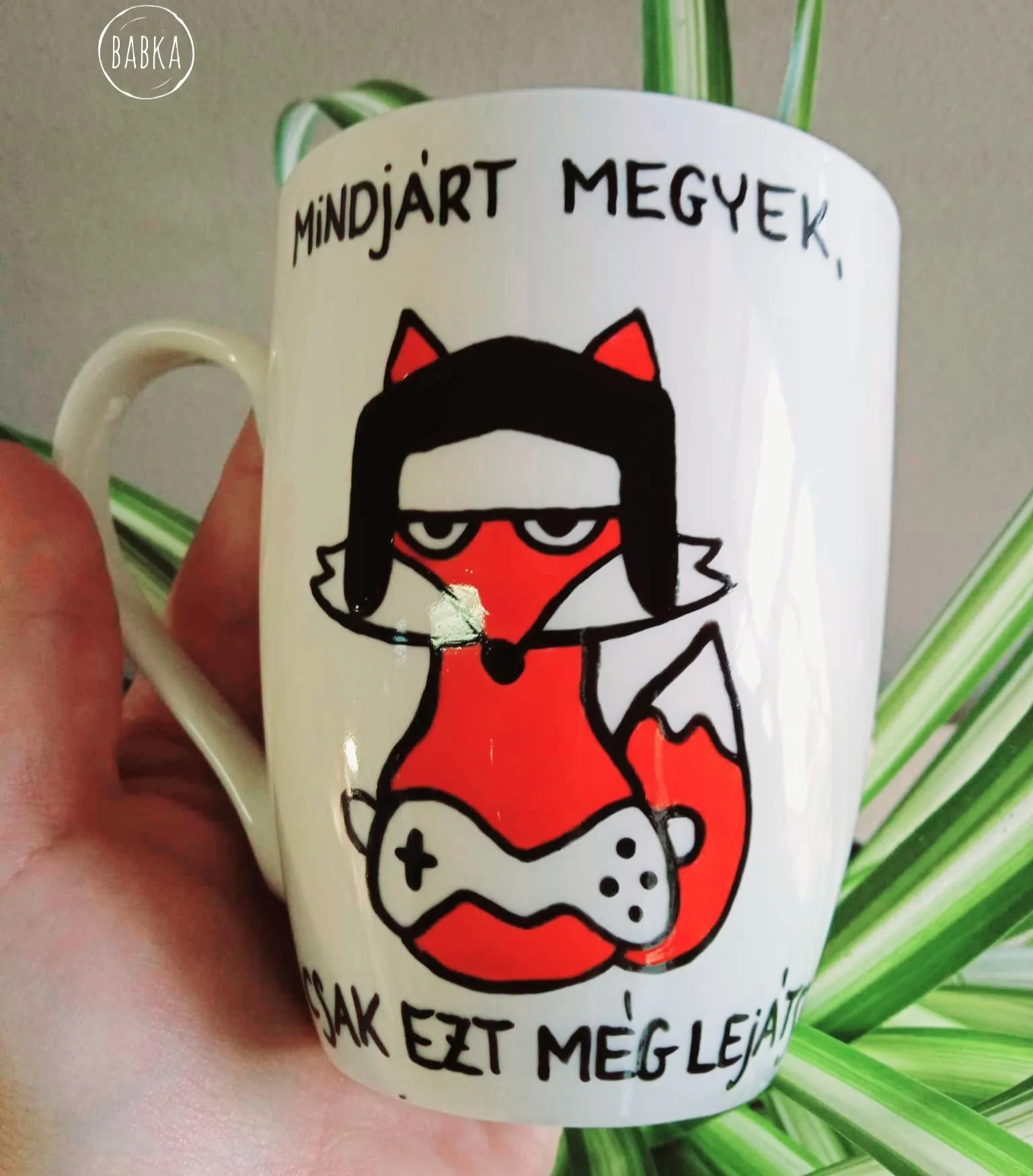 Gamer bögre (rókás)