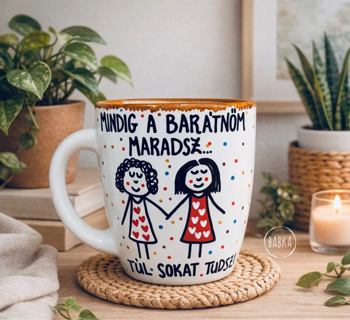 Barátnős bögre  (Mindig a barátnőm maradsz, túl sokat tudsz!)