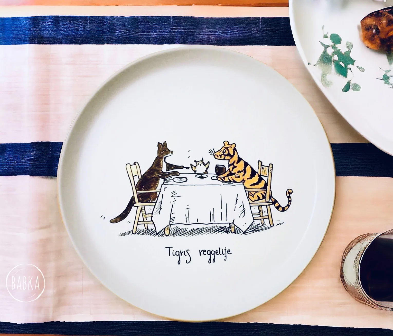 Tigris reggelije (27cm)