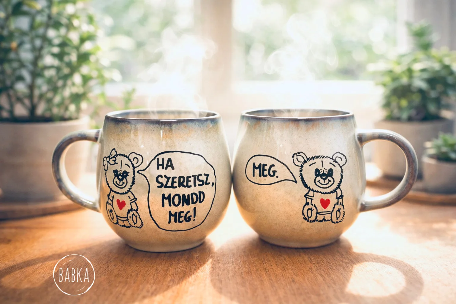 Páros bögre - Macik (Ha szeretsz, mondd meg! -Meg.)
