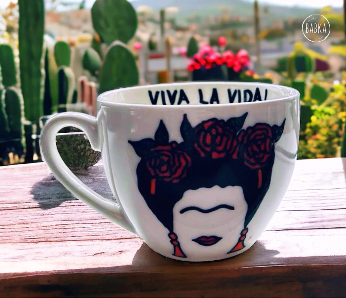 Frida csésze (2,5dl) VIVA LA VIDA!