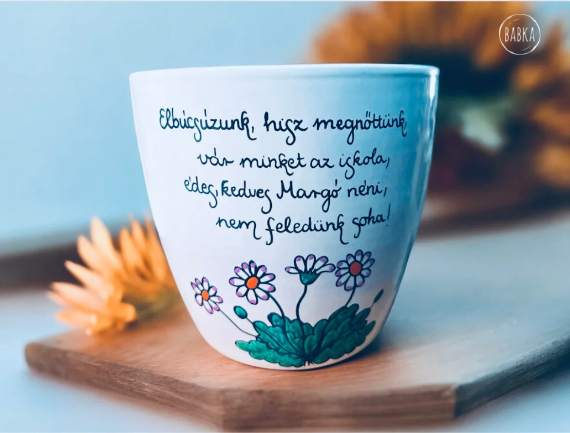 Ballagási kaspó  (személyre szabható)