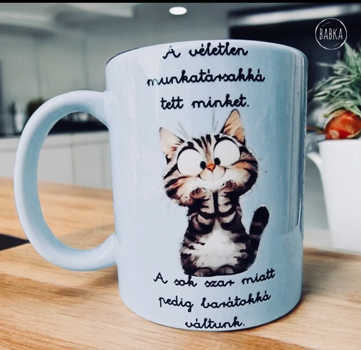 Munkahelyi barátság bögre (cica)