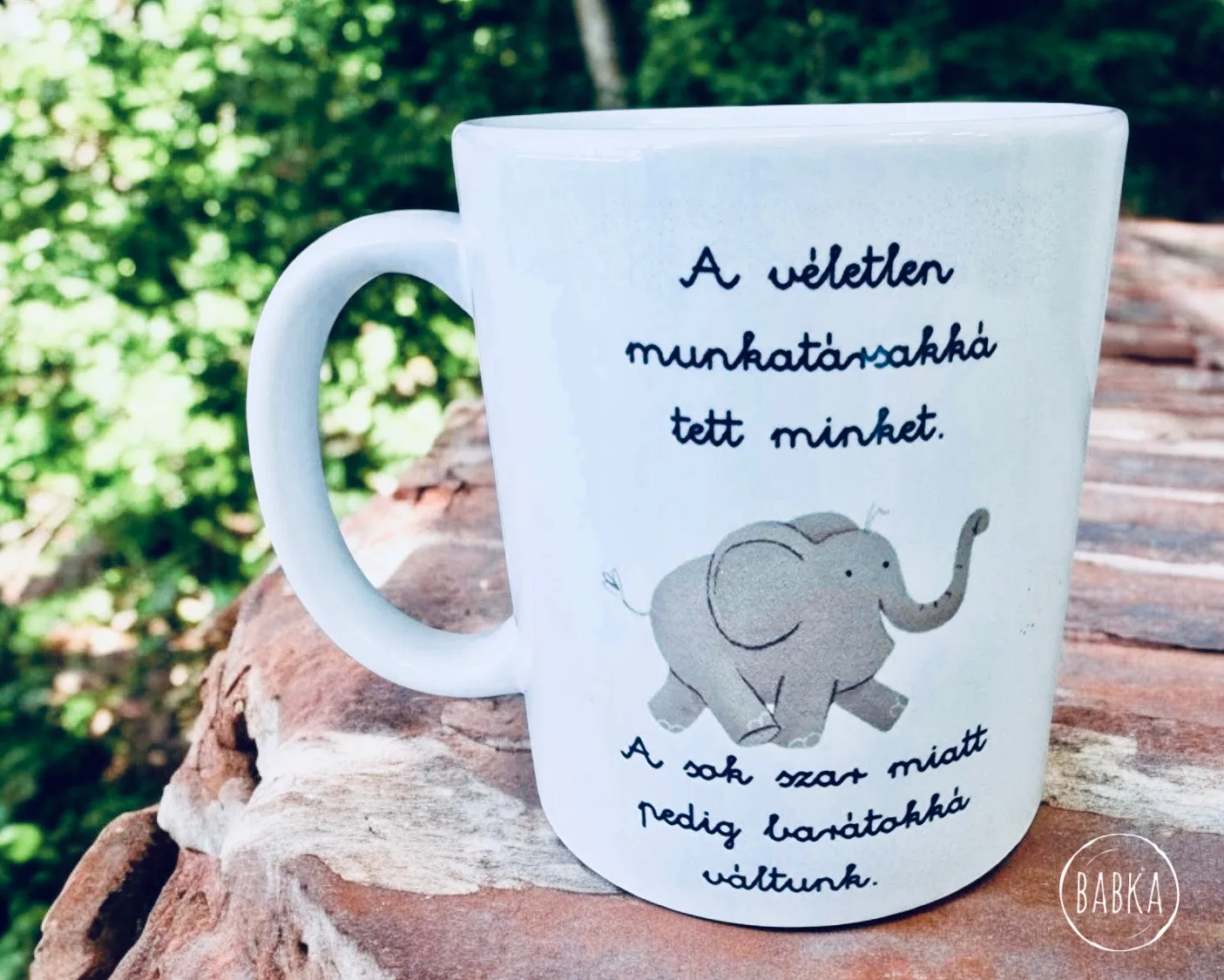 Munkahelyi barátság bögre (elefánt)