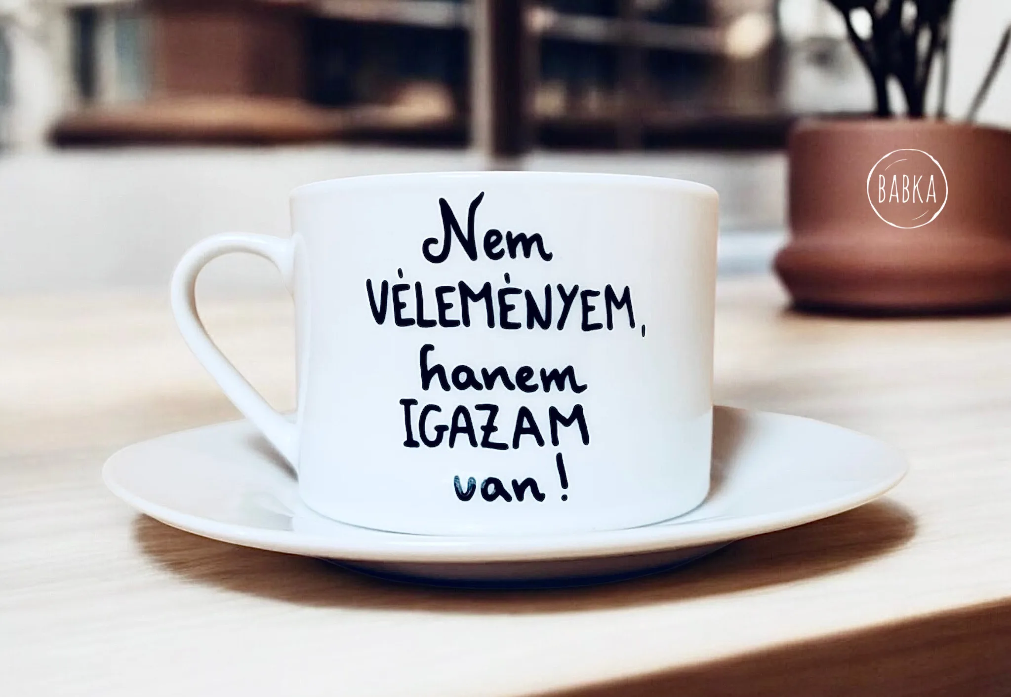 "Igazam van" csésze
