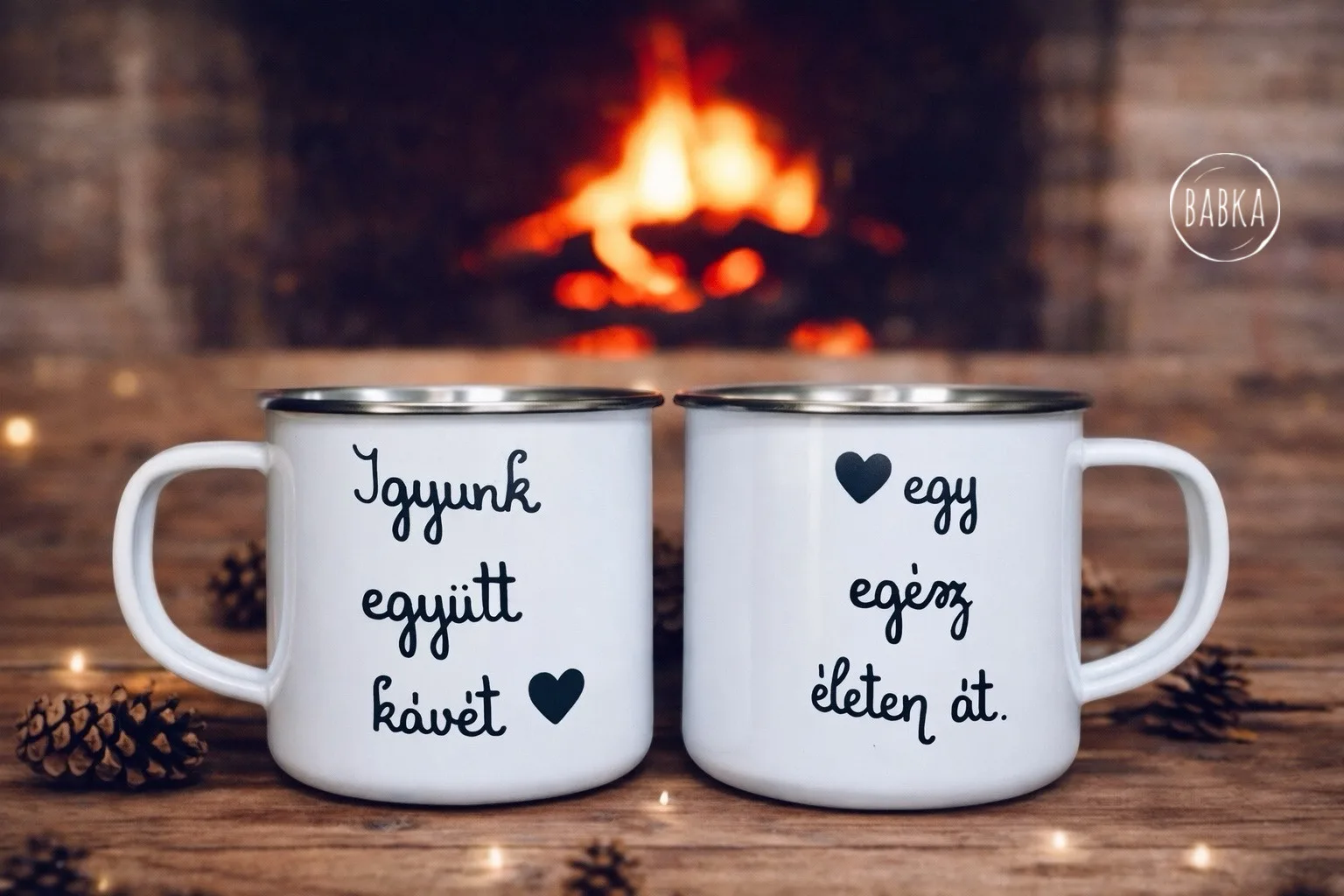 Egy egész életen át (páros bádogbögre)
