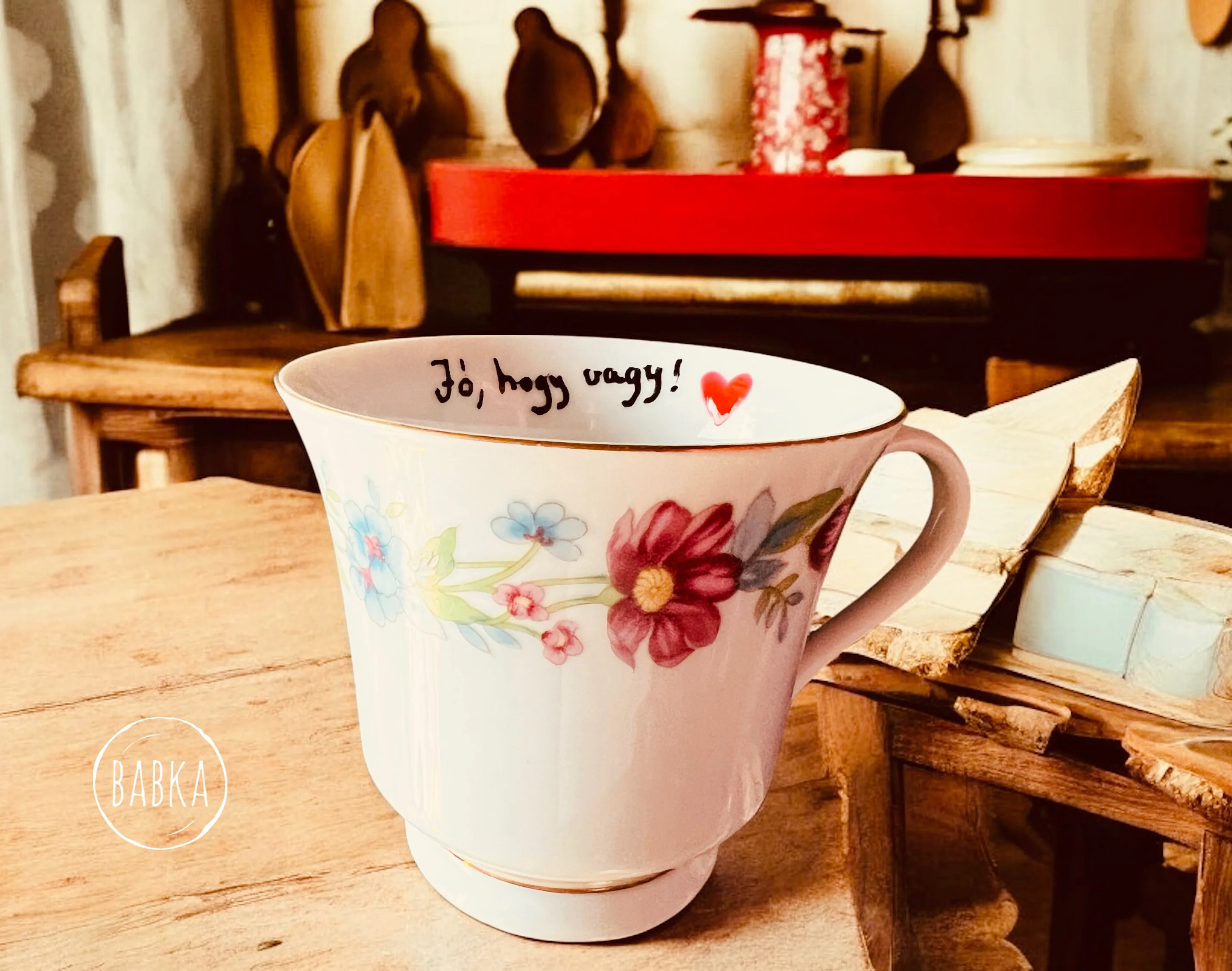 Jó, hogy vagy! (vintage porcelán csésze)