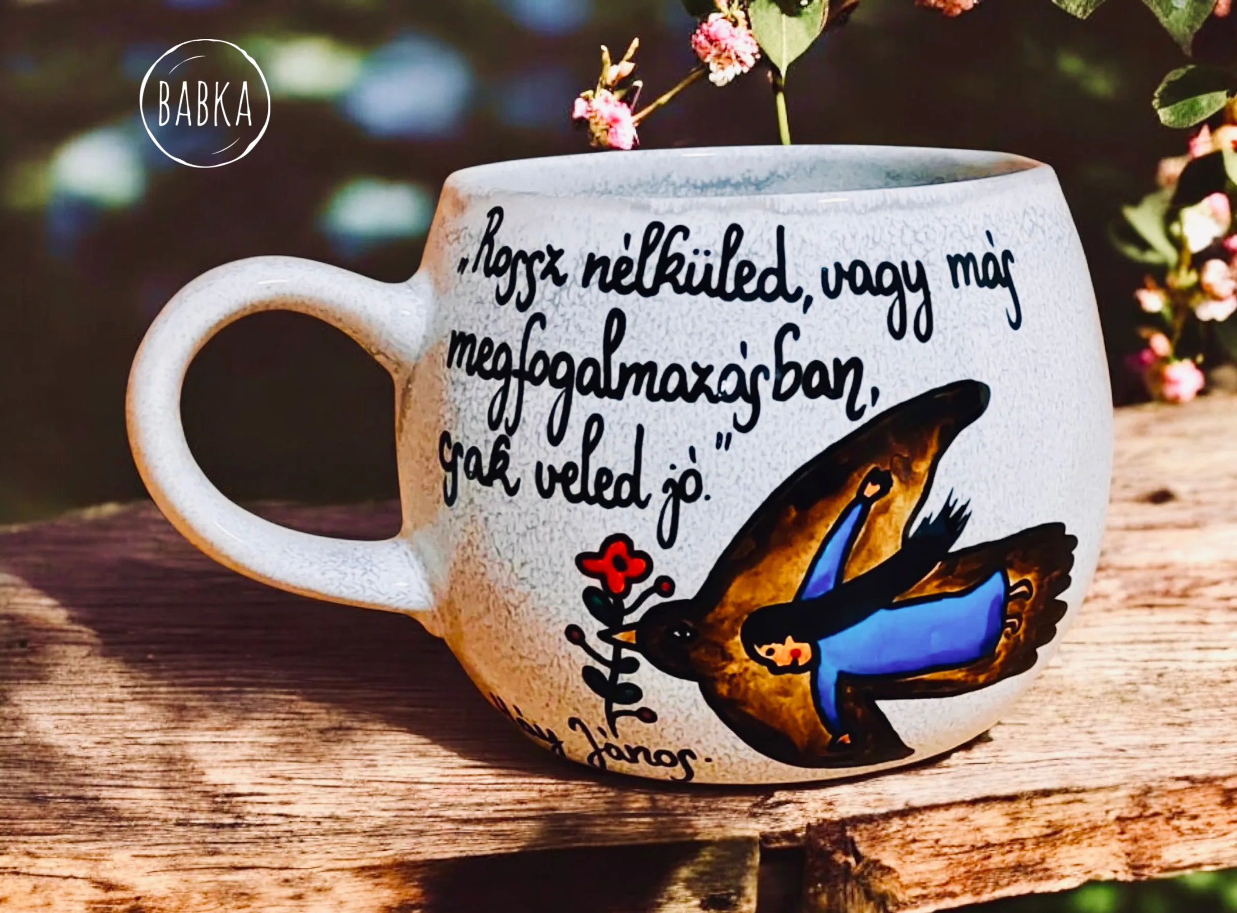 "Csak veled jó" bögre
