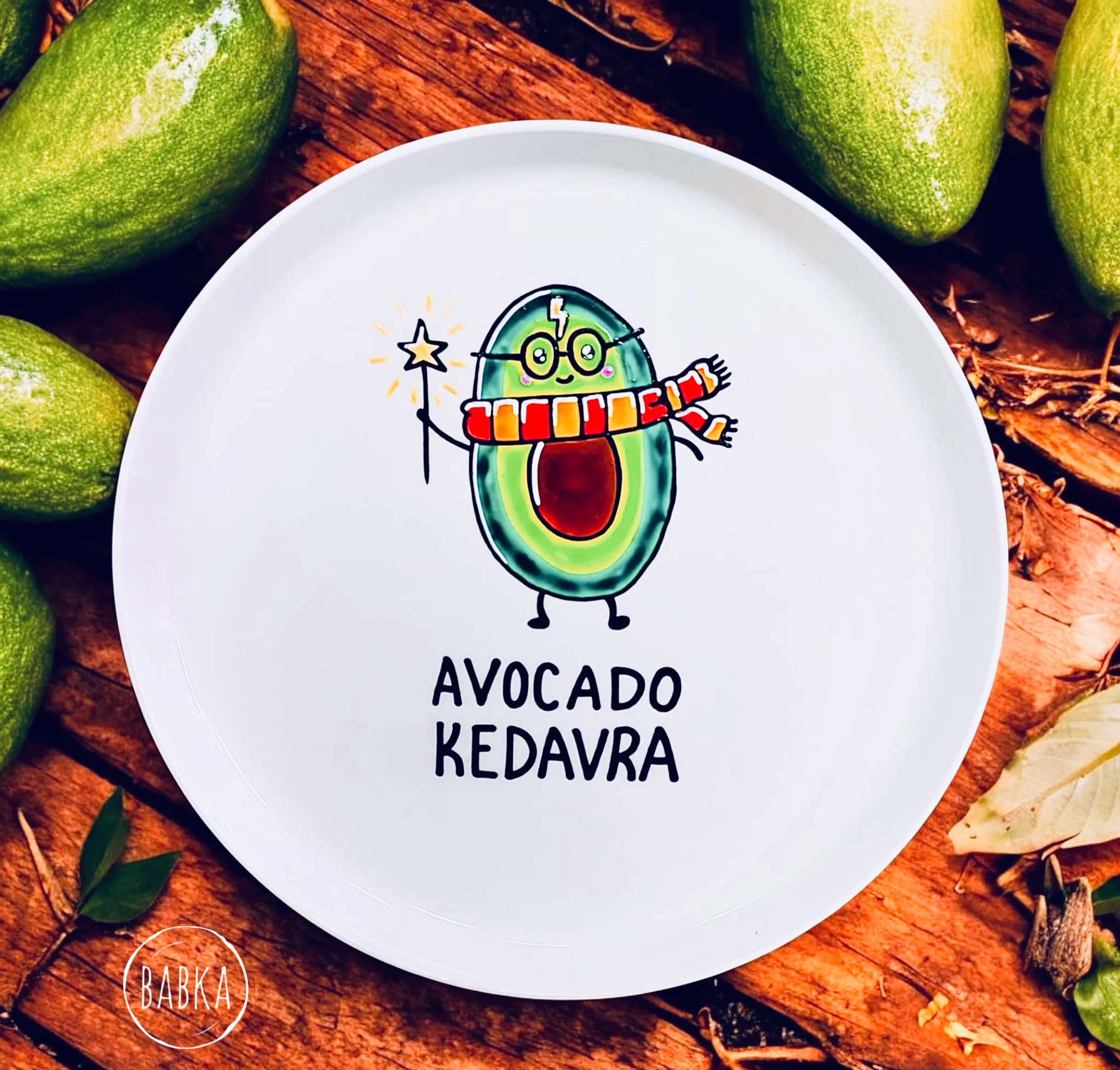 Avocado kedavra (tányér)