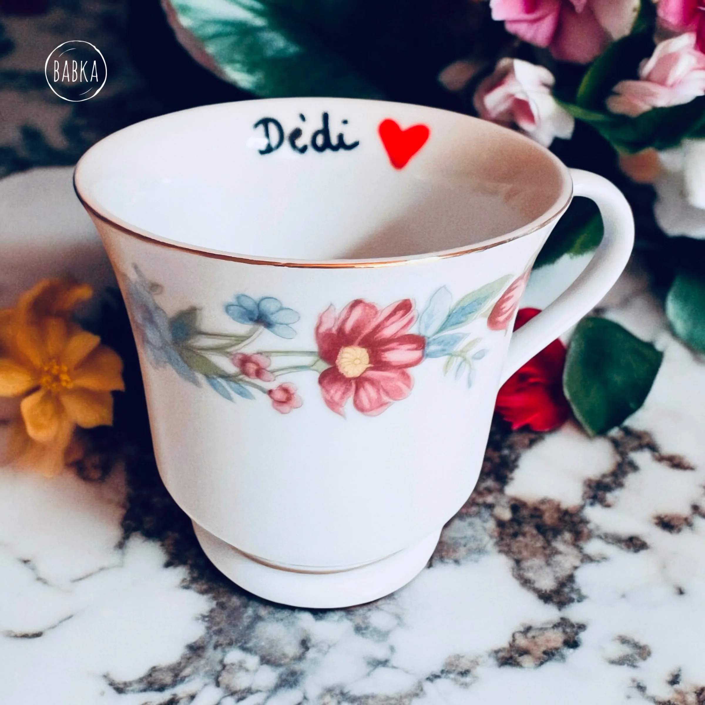 Dédi csésze (vintage porcelán csésze)