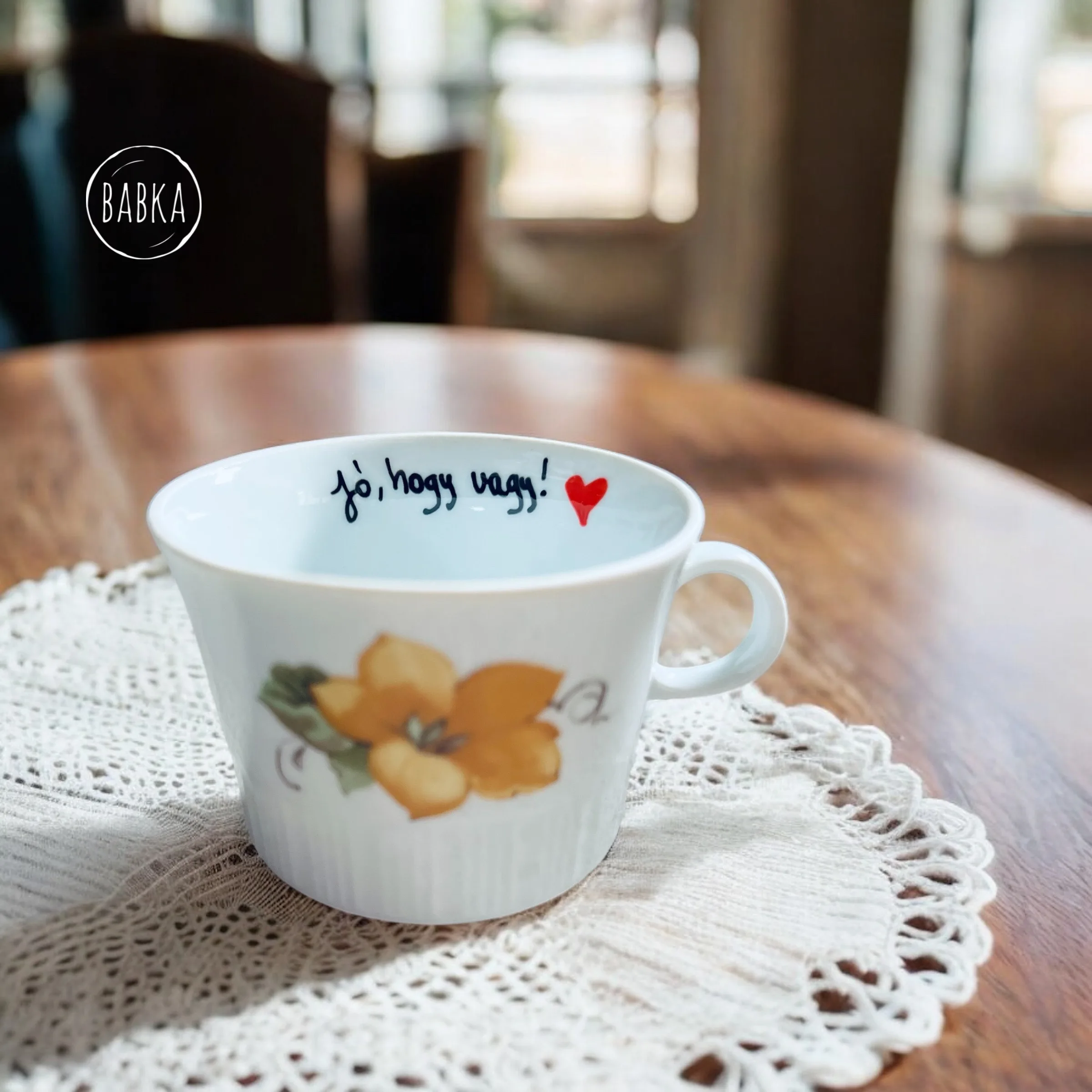 Jó, hogy vagy! (vintage porcelán csésze)