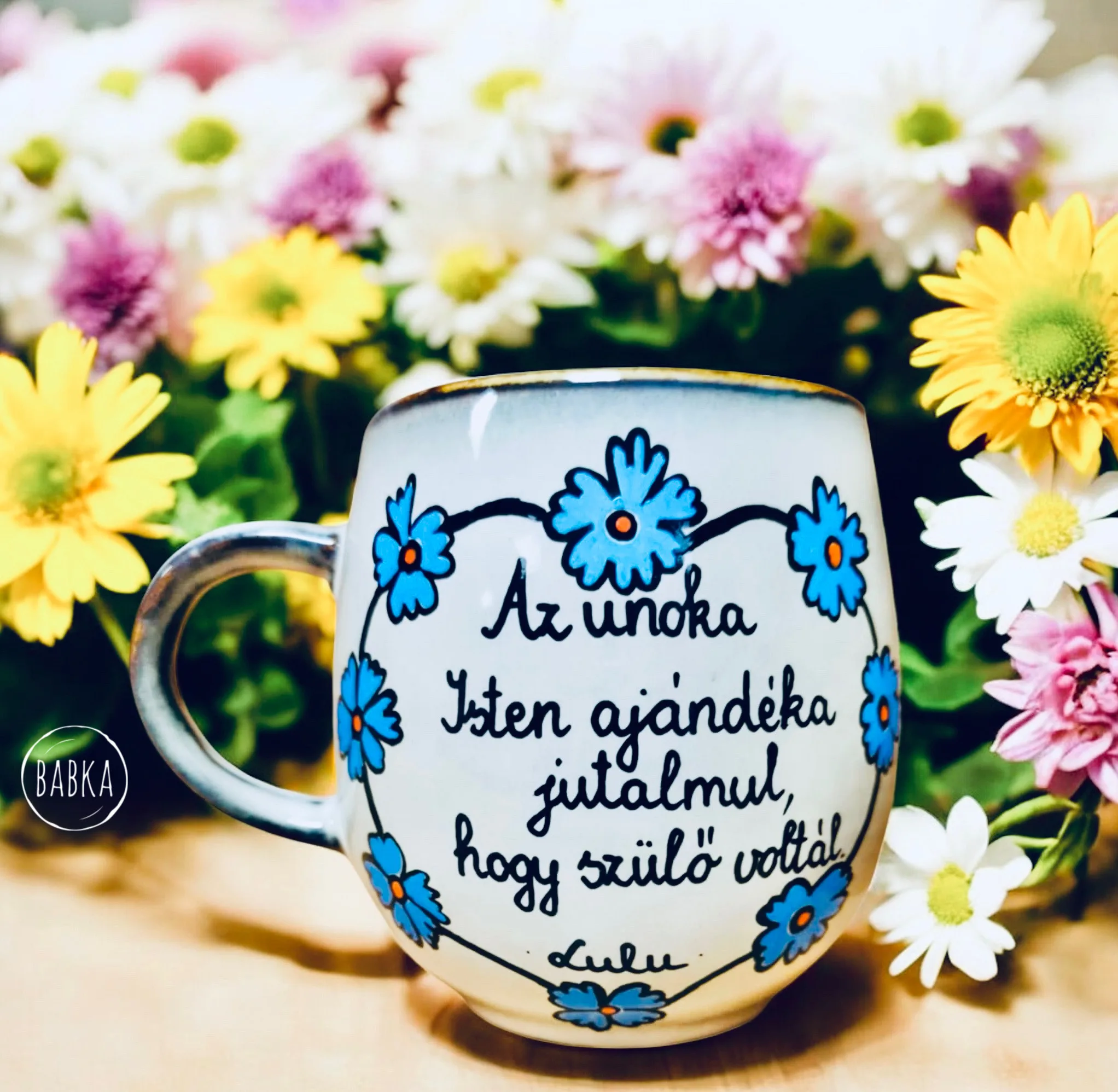 Nagyi bögre (Az unoka Isten ajándéka) (személyre szabható)