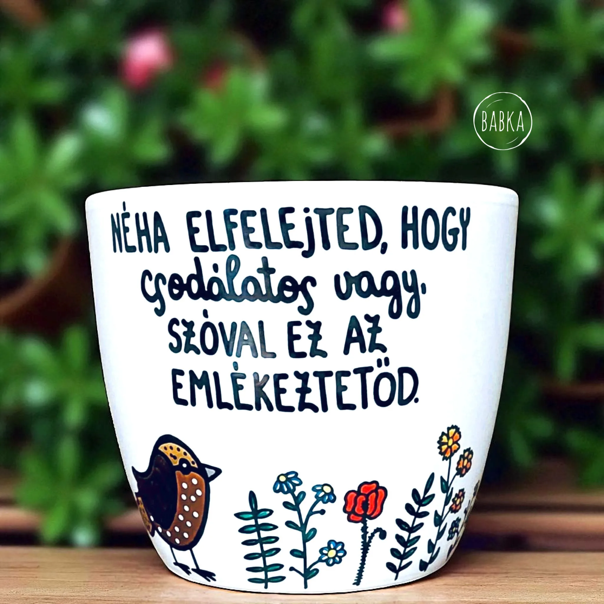 Csodálatos vagy!  (kaspó) (veréb)