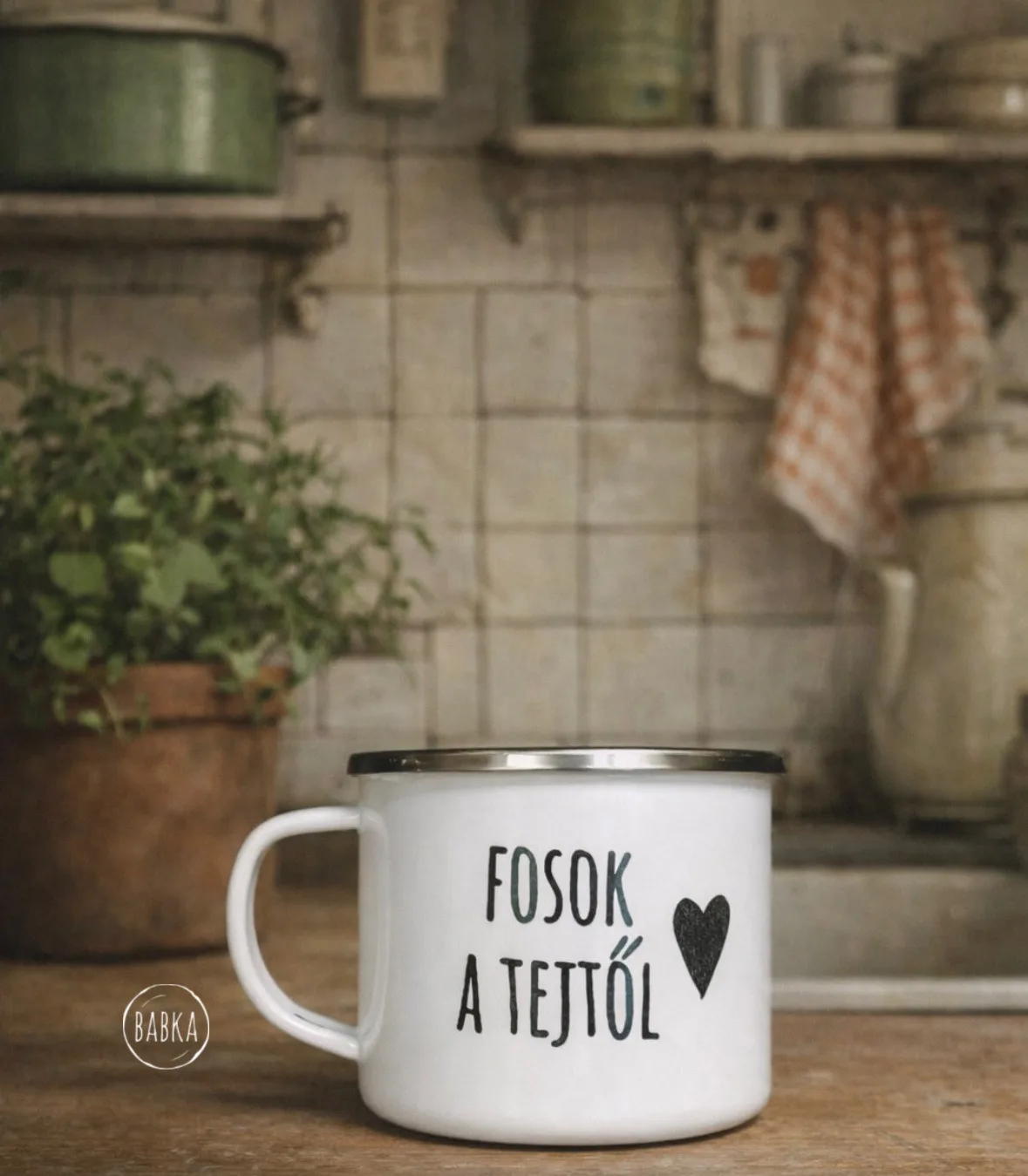Fosok a tejtől - bádogbögre  (limitált)