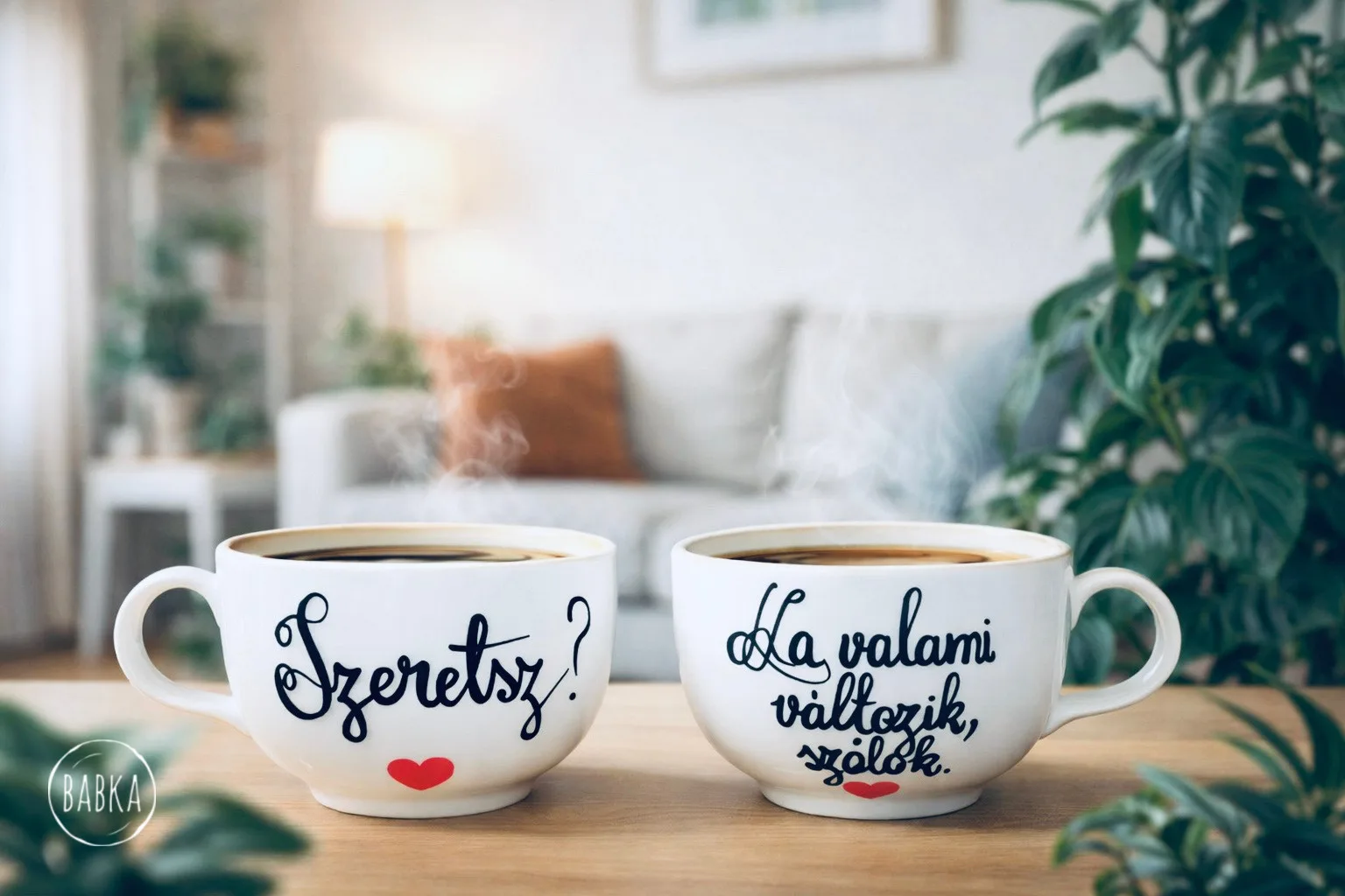 "Ha valami változik." (páros csésze)