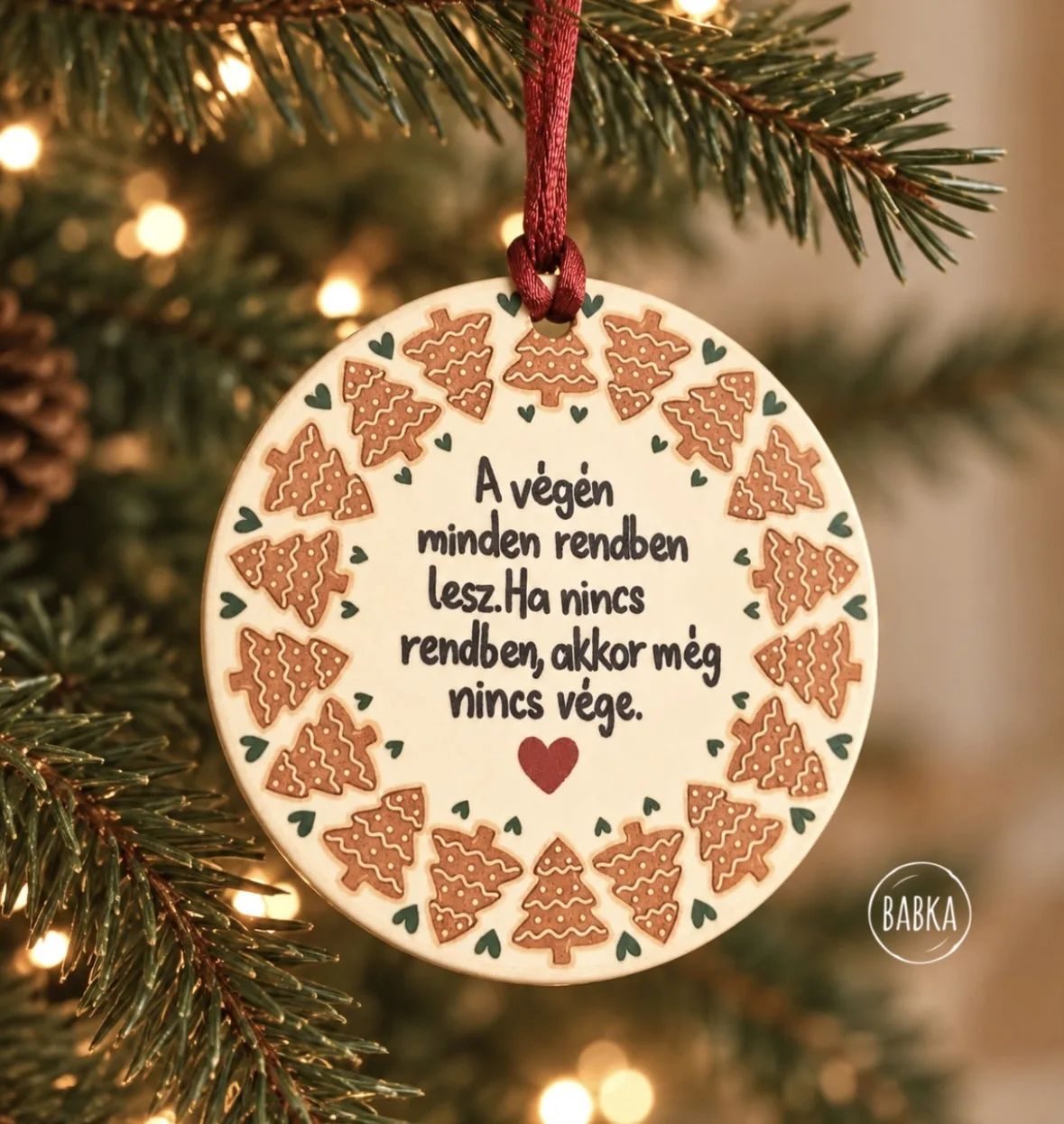Akkor még nincs vége (karácsonyfadísz) 