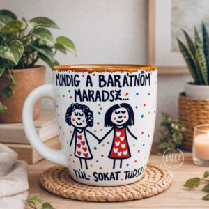 Barátnős bögre  (Mindig a barátnőm maradsz, túl sokat tudsz!)