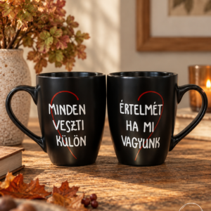 Szerelmespáros bögre (Minden értelmét veszti, ha mi külön vagyunk.)