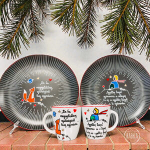 A kis herceg (színes)szett (De ha megszelídítesz, szükségünk lesz egymásra, egyetlen leszel számomra a világon. És én is egyetlen leszek a te számodra.) (másolat)