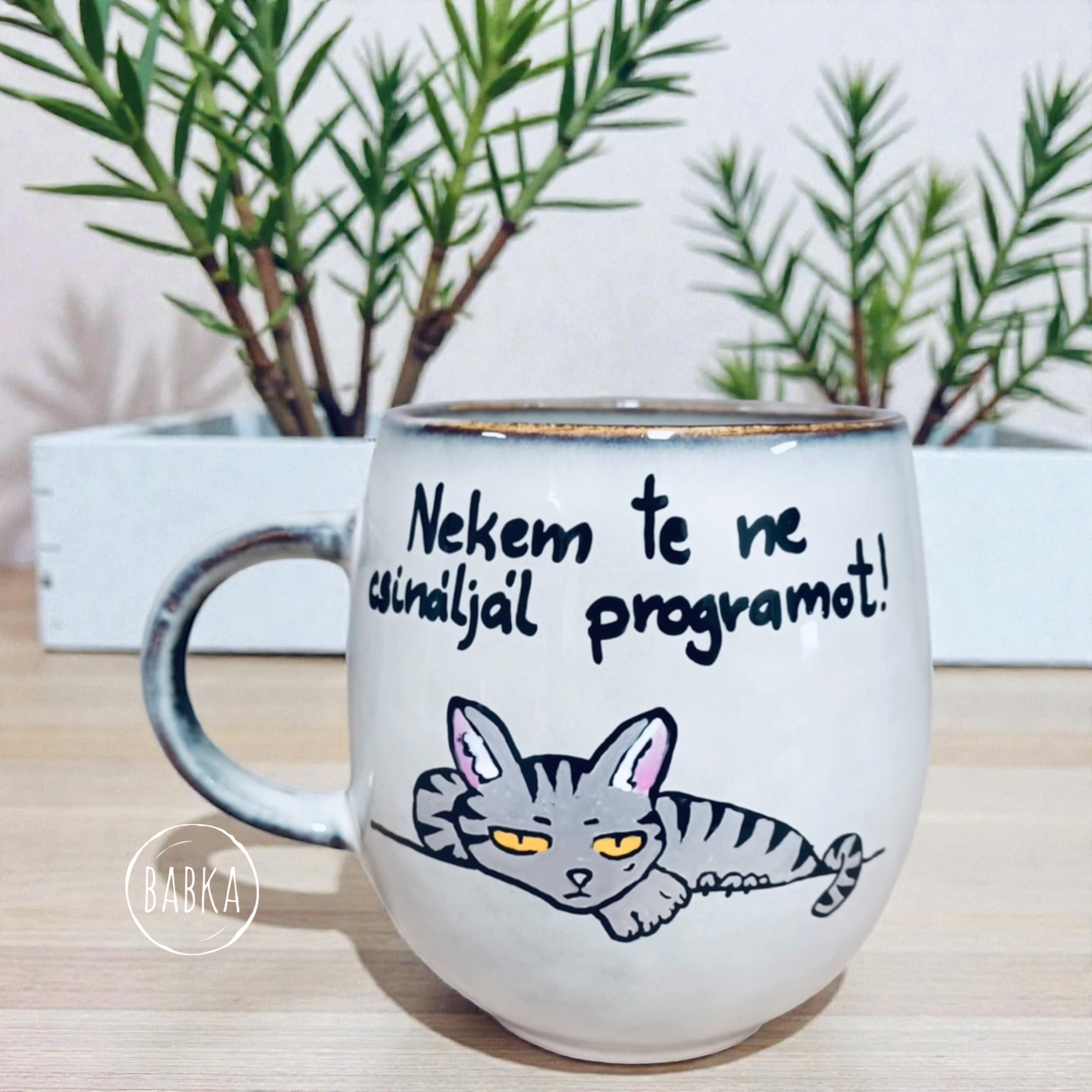 Nekem te ne csináljál programot! bögre