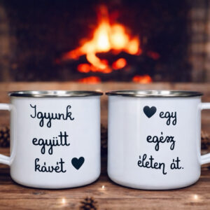 Egy egész életen át (páros bádogbögre)