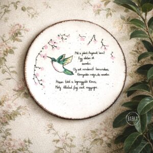Anya kolibris tányér