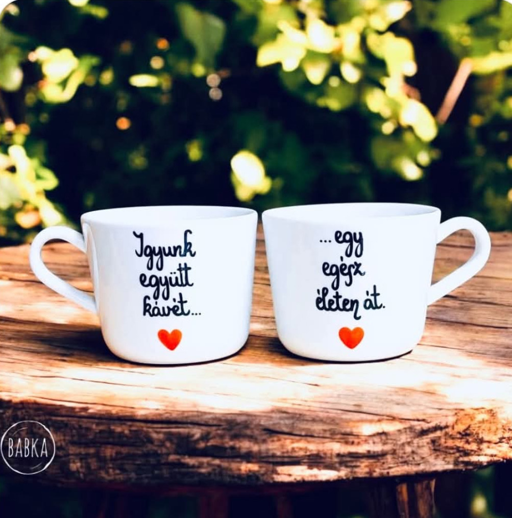 Egy egész életen át (páros csésze) (1dl)