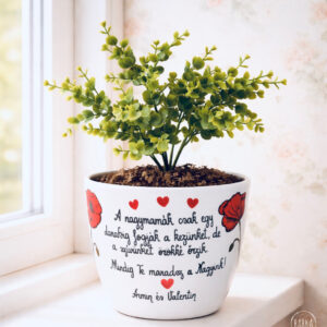 Nagymama kaspó (személyre szabható)