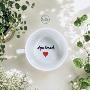 "Apa leszel" csésze (cappuccino)