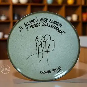 Radnóti verses tányér