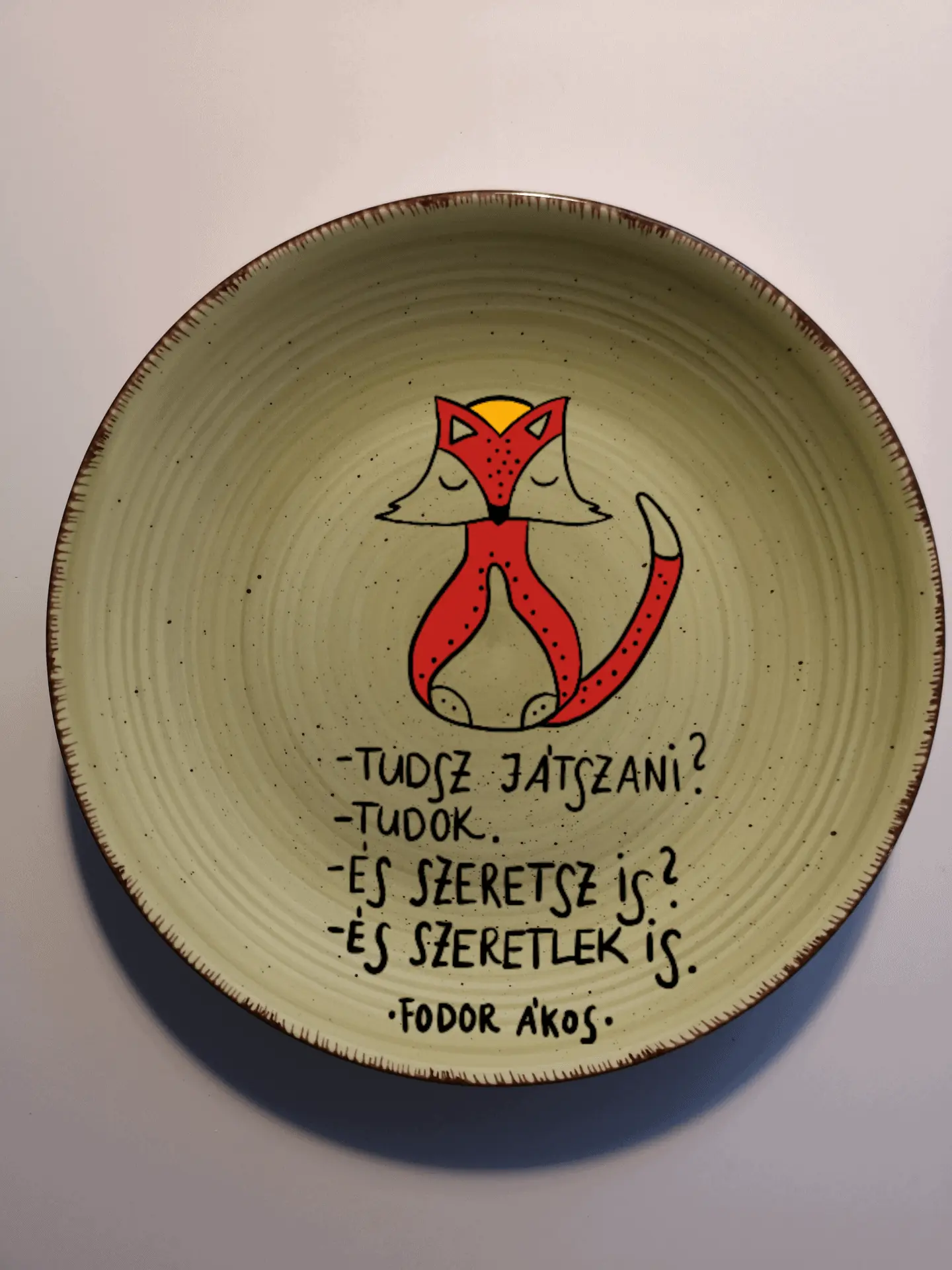 Fodor Ákos tányér