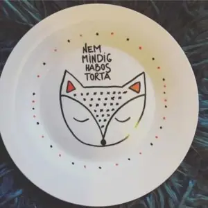 Rókás tányér - Kicsi (20cm)