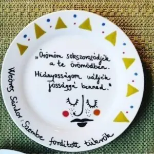 Weöres Sándor verses tányér