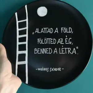 Weöres Sándor verses tányér - Nagy (26cm)
