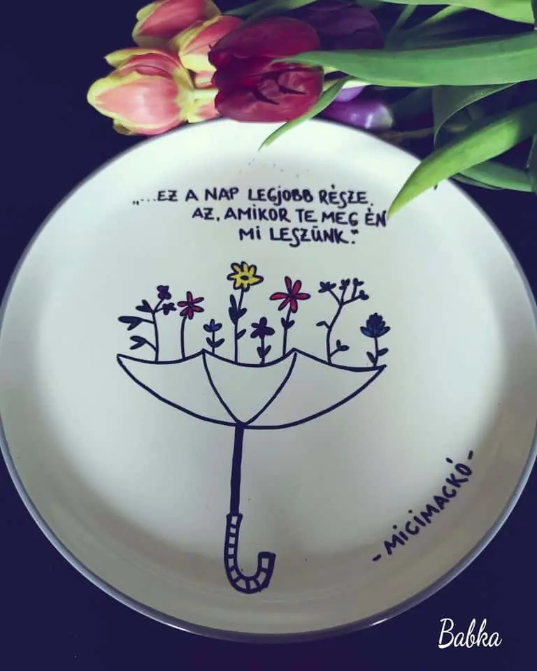 Pogácsás kerámia tál (Micimackó)