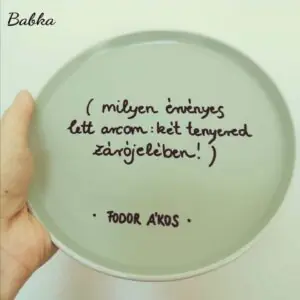 Fodor Ákos tányér