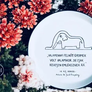 A kis herceg tányér -a  SZÍN A TÁNYÉR PEREMÉRE VONATKOZIK - Piros