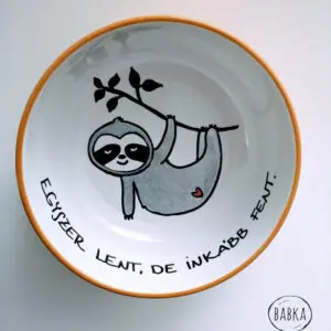 Lajhár tálka - Fekete