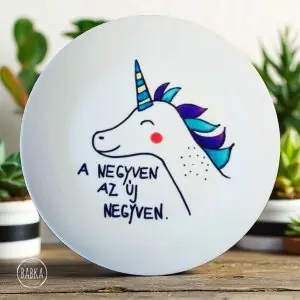 Szülinapi tányér ( a szöveg variálható)