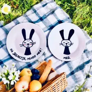 Páros nyuszis reggeliző szett