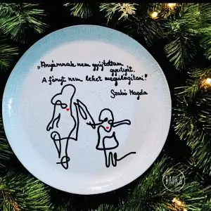 Szabó Magda tányér (Anyámnak nem gyújtottam gyertyát)